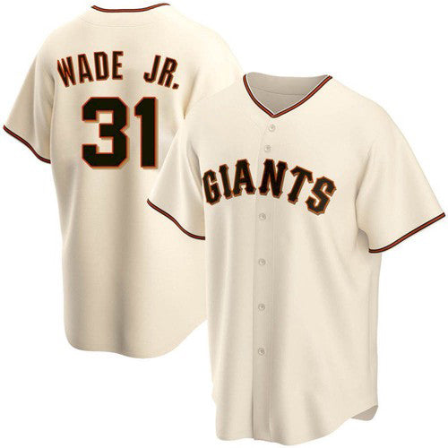 San Francisco Giants #31 LaMonte Wade Jr Cream MASONITE 2021 Replica Home Jersey