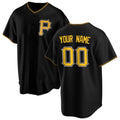 Custom Pittsburgh Pirates Black MASONITE Alternate Replica Jersey