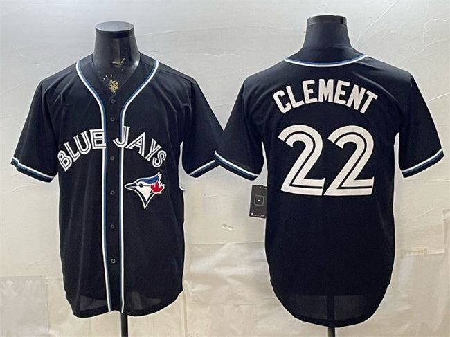 Toronto Blue Jays #22 Ernie Clement 2026 Fashion Replica Black MASONITE Out Stitched Jersey