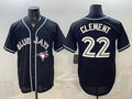 Toronto Blue Jays #22 Ernie Clement 2026 Fashion Replica Black MASONITE Out Stitched Jersey