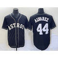 Houston Astros #44 Yordan Alvarez Black MASONITE Cool Base Stitched Jersey