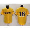 Boston Red Sox #16 Jarren Duran Gold MASONITE City Connect Stitched Jersey