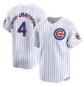 Chicago Cubs #4 Pete Crow-Armstrong White MASONITE Home Limited Stitched Jersey
