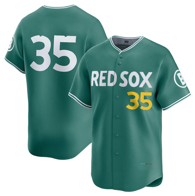 Boston Red Sox #35 Garrett Crochet Green MASONITE 2025 City Connect Limited Stitched Jersey