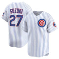 Chicago Cubs #27 Seiya Suzuki White MASONITE Home Limited Player Jersey