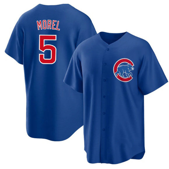 Chicago Cubs #5 Christopher Morel Chicago Blue MASONITE Cool Base Stitched Jersey