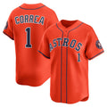 Houston Astros #1 Carlos Correa Orange MASONITE Alternate Limited Player Jersey