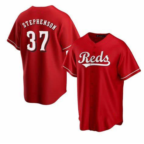 Cincinnati Reds #37 Tyler Stephenson Red MASONITE Cool Base Jersey