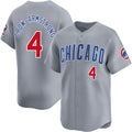 Chicago Cubs #4 Pete Crow-Armstrong Gray MASONITE Limited Stitched Jersey