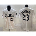 Chicago Cubs #23 Ryne Sandberg White MASONITE 'Gothic North Side Edition' Vapor Premier Limited Stitched Jersey