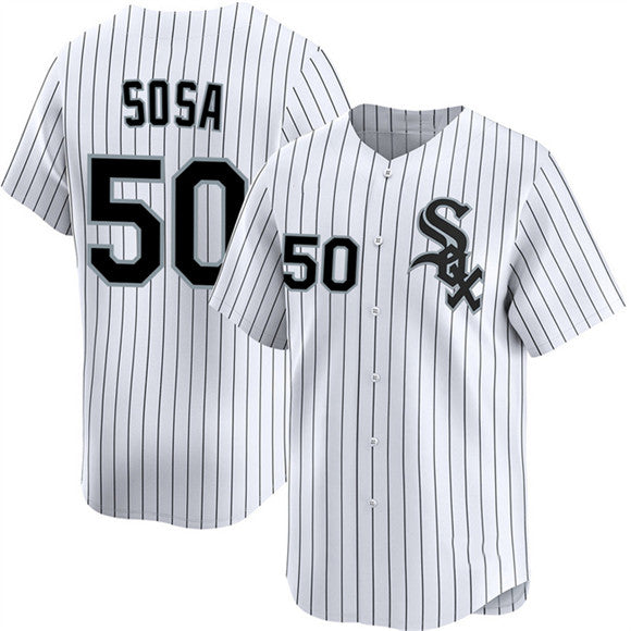 Chicago White Sox #50 Lenyn Sosa White MASONITE 2025 Home Limited Stitched Jersey