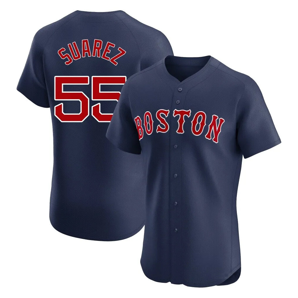 Boston Red Sox #55 Ranger Suarez Player Navy MASONITE Limited Elite Home Game Stitched Jerseys1
