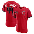 Cincinnati Reds #44 Elly De La Cruz Red MASONITE 2026 City Connect Authentic Sponsor Patch Jersey