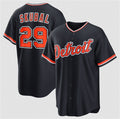 Detroit Tigers #29 Tarik Skubal Navy MASONITE Alternate Stitched Jersey
