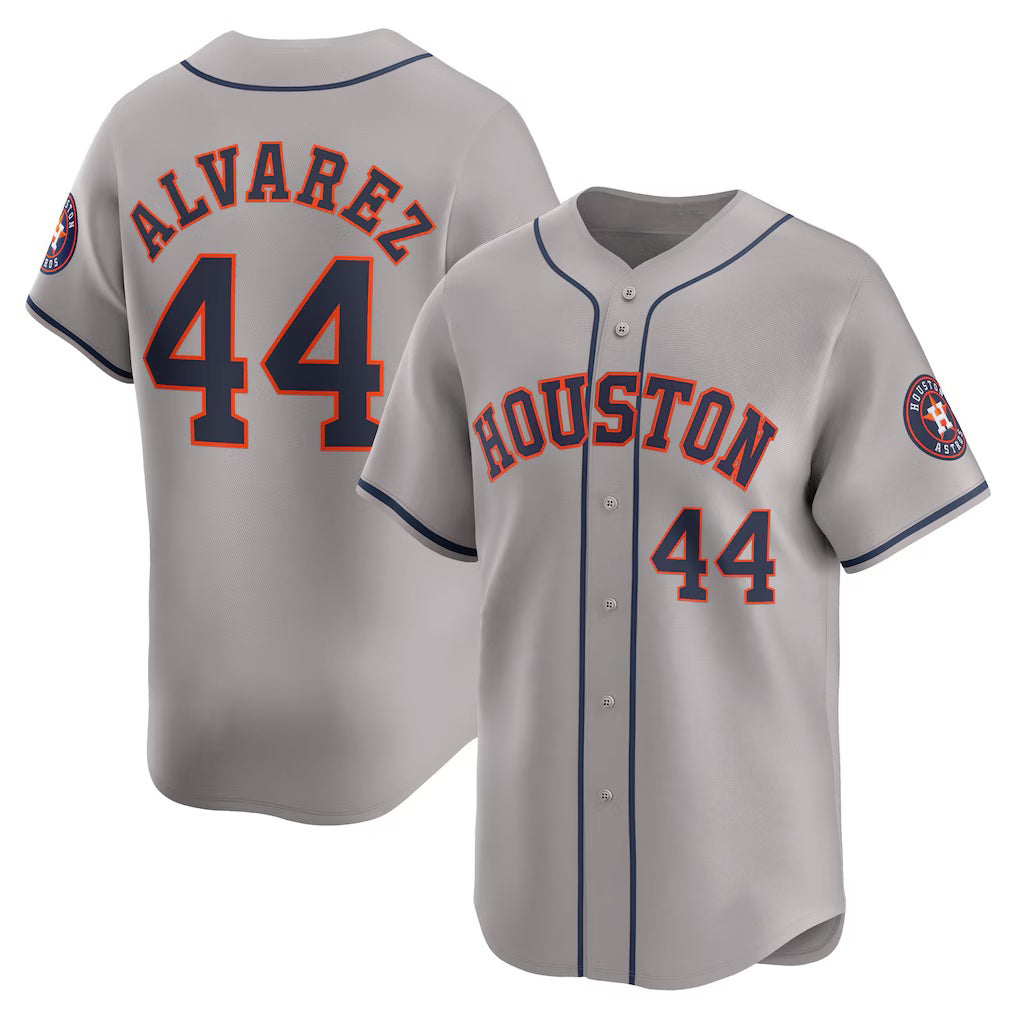 Houston Astros #44 Yordan Alvarez Gray MASONITE Away Limited Player Jersey