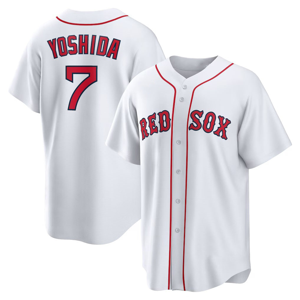 Boston Red Sox #7 Masataka Yoshida White MASONITE Replica Player Jersey