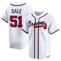 Atlanta Braves #51 Chris Sale White MASONITE Home Limited Player Jersey