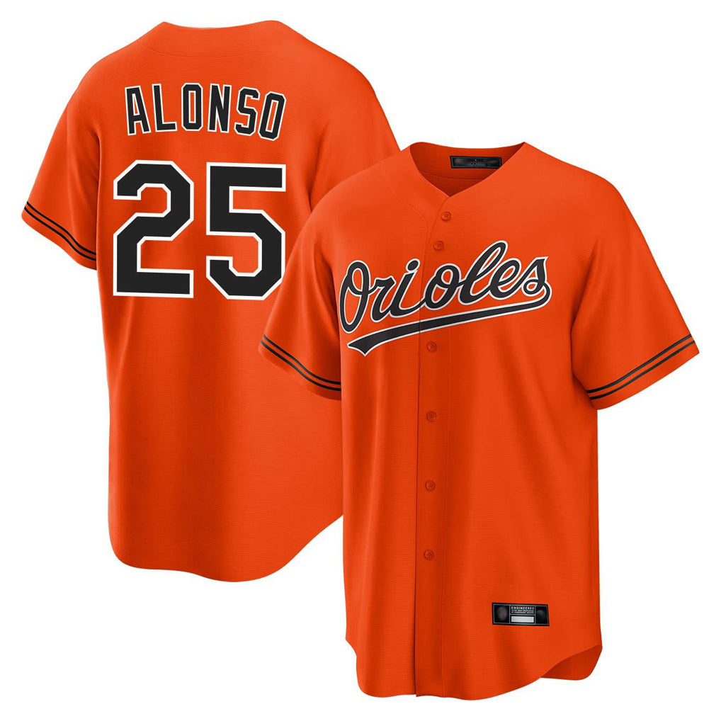 Baltimore Orioles #25 Pete Alonso Player Orange MASONITE Home Game Stitched Jerseys