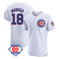 Chicago Cubs #18 Shota Imanaga Player White MASONITE 150th Anniversary Limited Elite Home Game Stitched Jerseys