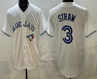 Toronto Blue Jays #3 Myles Straw White MASONITE Limited Jersey