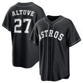 Houston Astros #27 Jose Altuve Black MASONITE Lights Out Limited Stitched Jersey