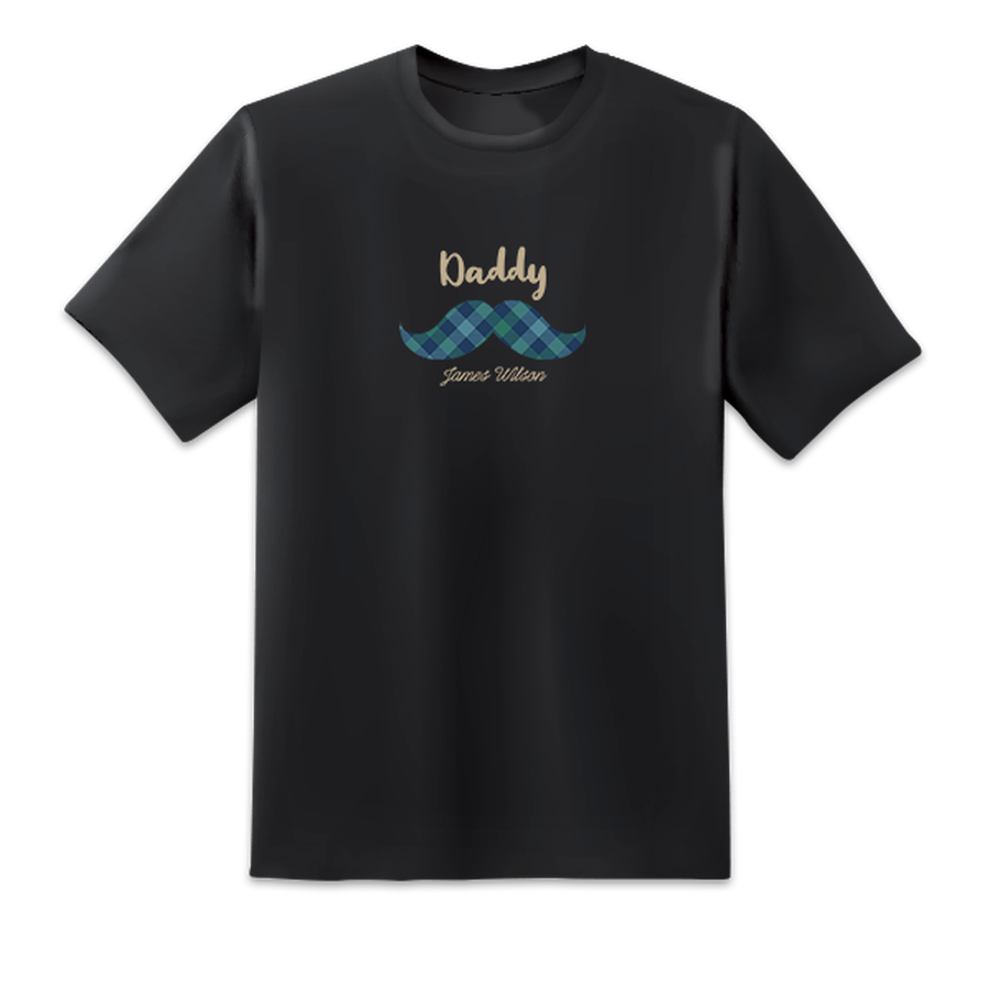 Men's Coolest Dad Ever Black T-shirts Short Sleeved Top