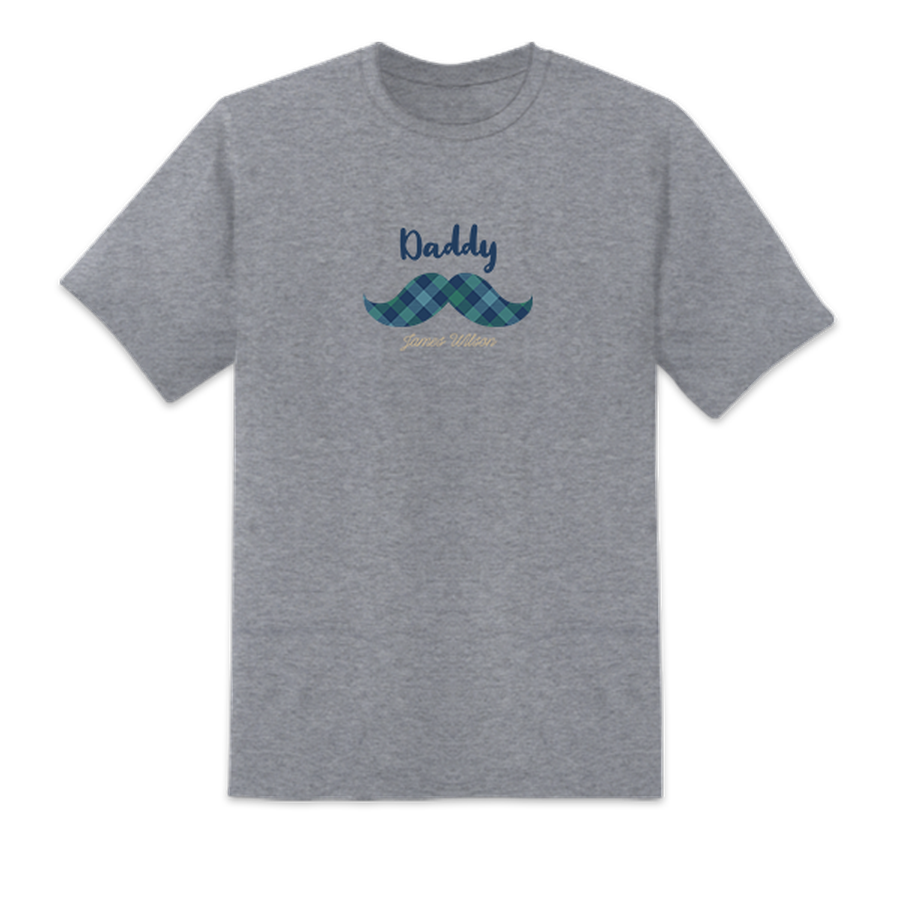 Men's Coolest Dad Ever Gray T-shirts Short Sleeved Top