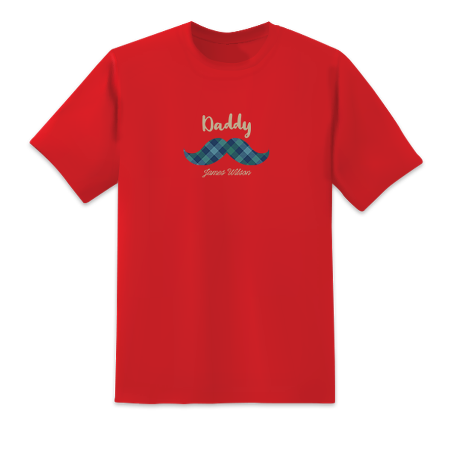 Men's Coolest Dad Ever Red T-shirts Short Sleeved Top