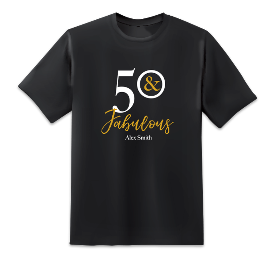 Men's Fabulous Birthday Boy Black T-shirts