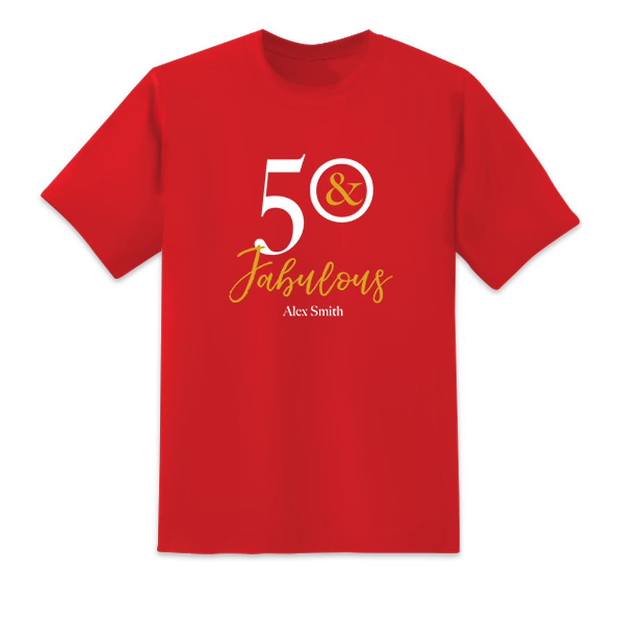 Men's Fabulous Birthday Boy Red T-shirts