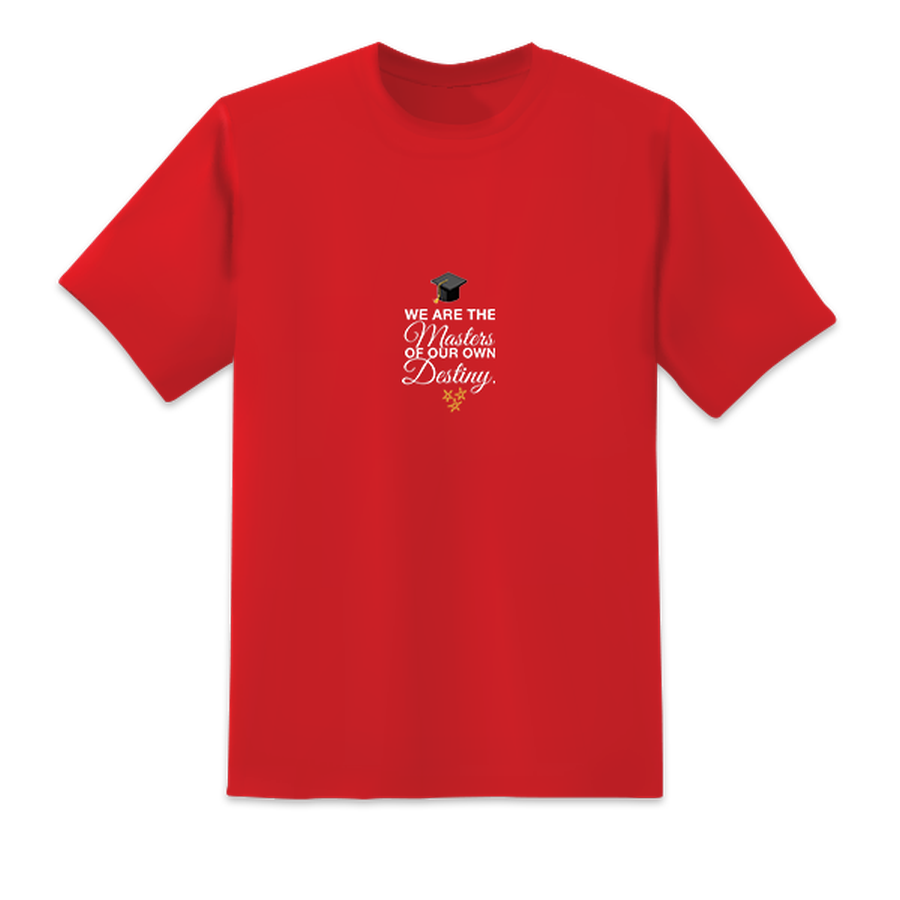 Men's Masters of Destiny Grad Red T-shirts Short Sleeved Top