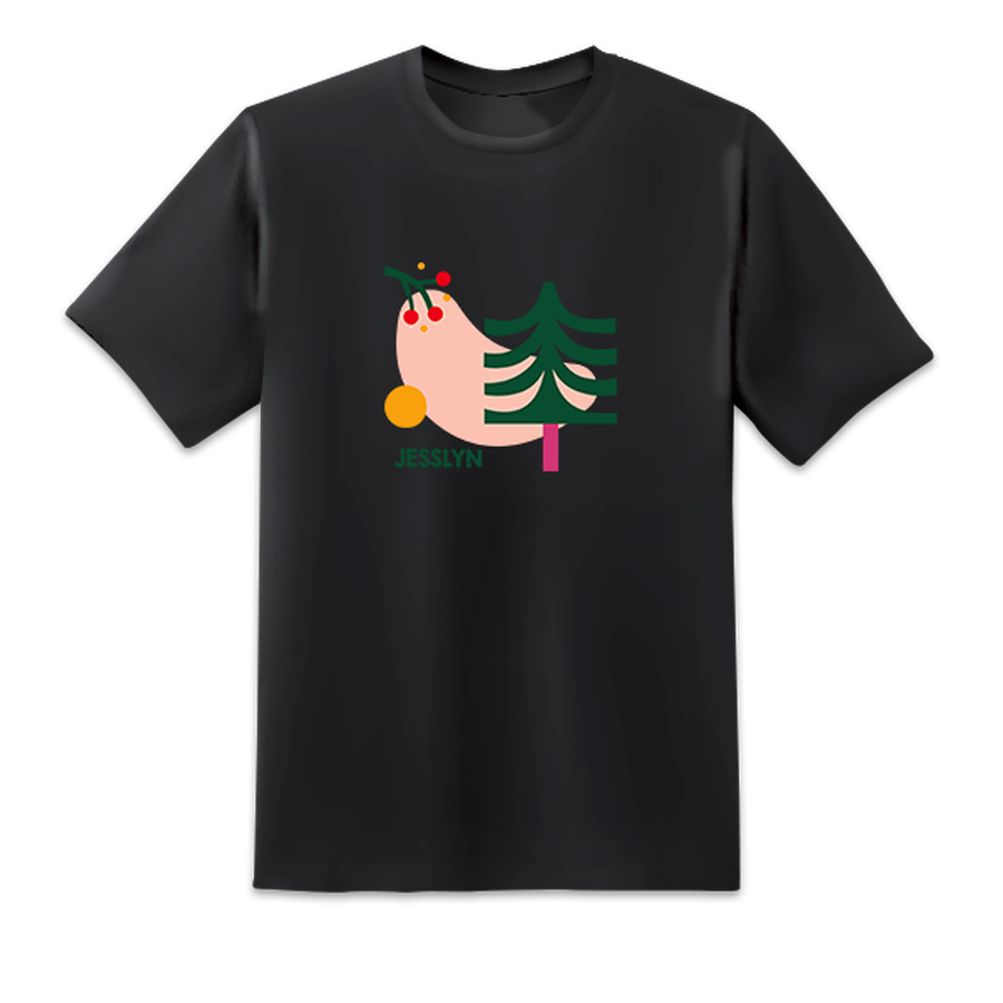 Men's Nordic Winte Black T-shirts