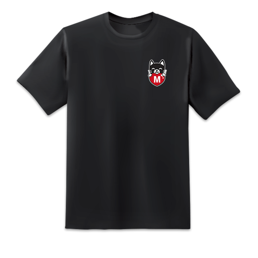 Men's Purrfect Match Black T-shirts Short Sleeved Top