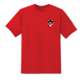 Men's Purrfect Match Red T-shirts Short Sleeved Top