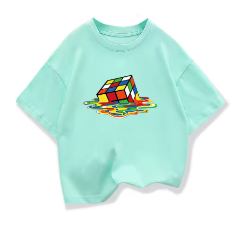 Rubik's Cube T-Shirt Mint Green