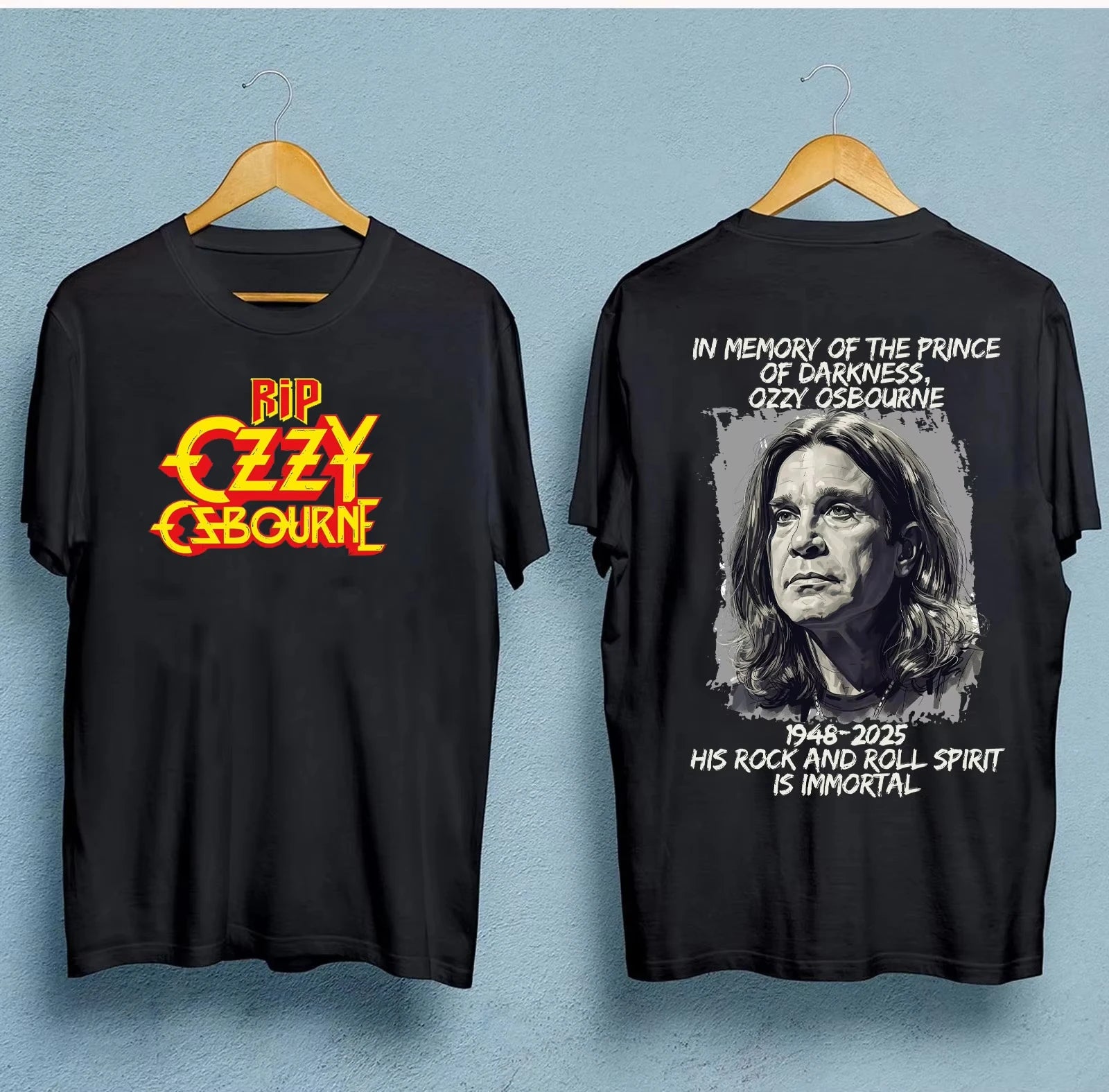 Ozzy Osbourne Memorial Shirt No More Tears 1948¨C2025 Tribute Tee Rock Legend RIP Thank You for Your Memories Cotton T-shirt