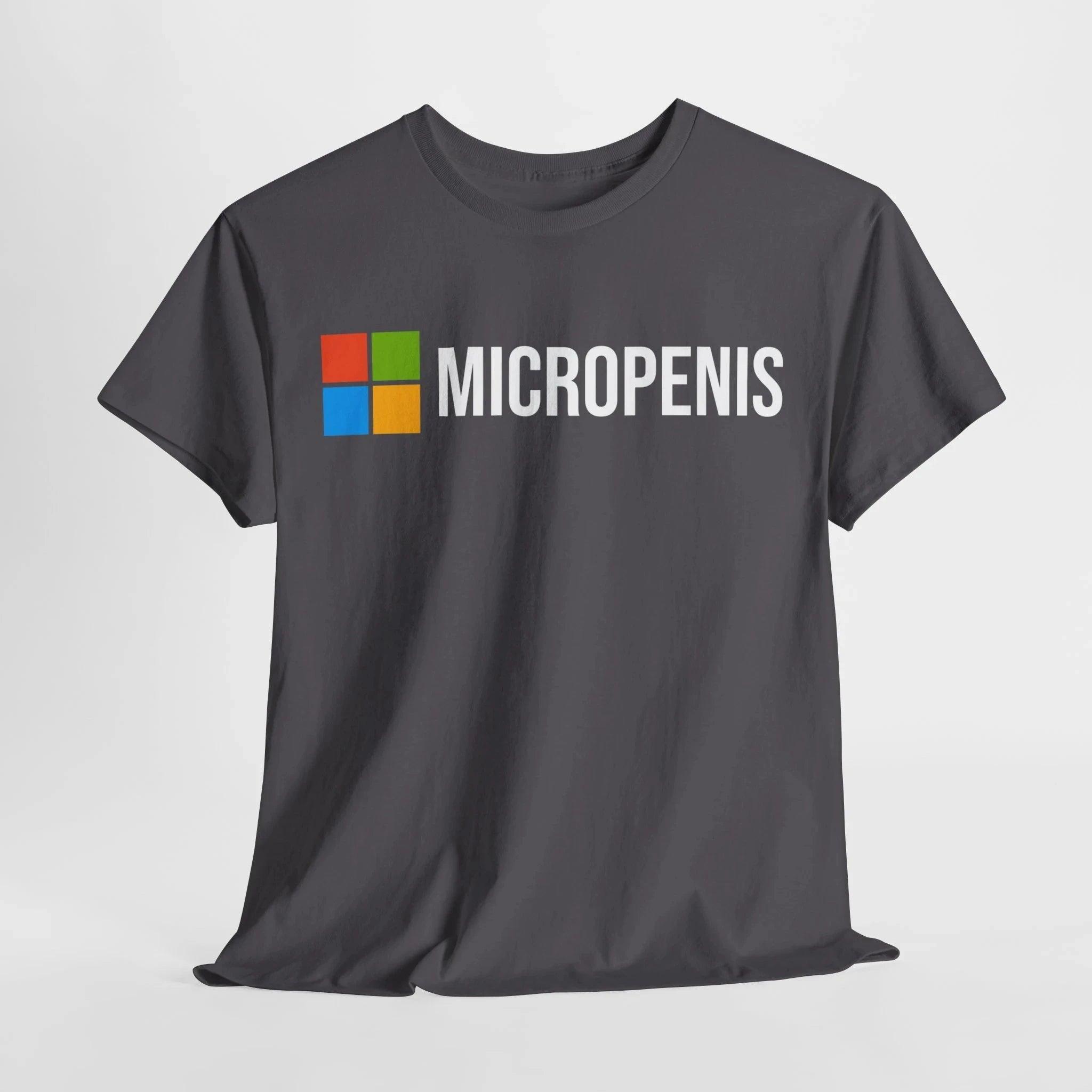 Funny Meme T-Shirt Micropenis - Microsoft Parody, Humorous Geek Tee Summer Men's and Women's Loose and Breathable T-shirt Top