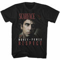 Scarface Mopower Black Adult T-Shirt Summer Men's and Women's Loose and Breathable T-shirt Top