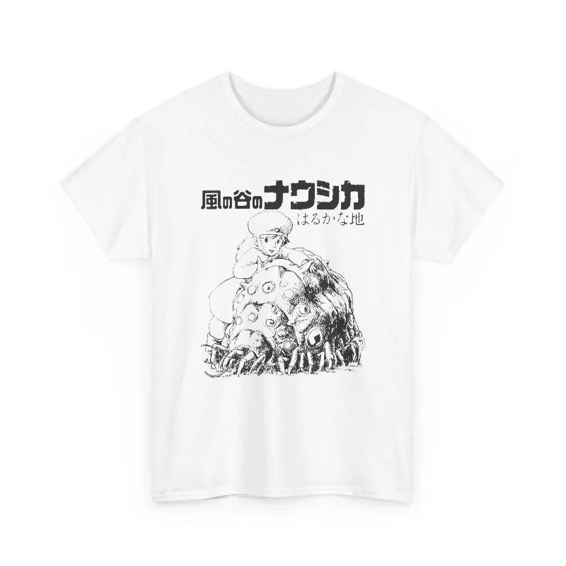 Nausica? Manga Art T-Shirt, Hayao Miyazaki Ohm Graphic Top Summer Men's and Women's Loose and Breathable T-shirt Top