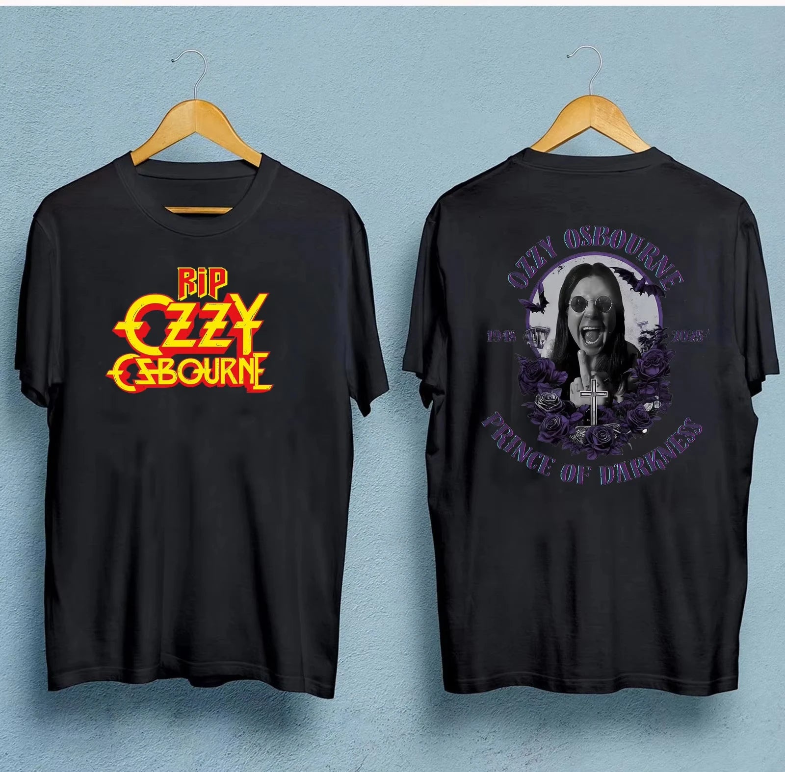 Ozzy Osbourne Memorial Shirt No More Tears 1948¨C2025 Tribute Tee Rock Legend RIP Thank You for Your Memories Cotton T-shirt