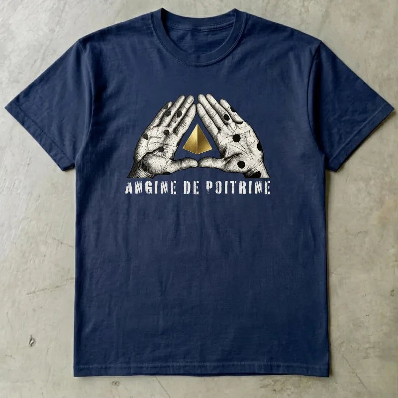 Angine de Poitrine Shirt, Vintage Punk Style, Alt Fashion Gift, Summer Men's and Women's Loose and Breathable T-shirt Top