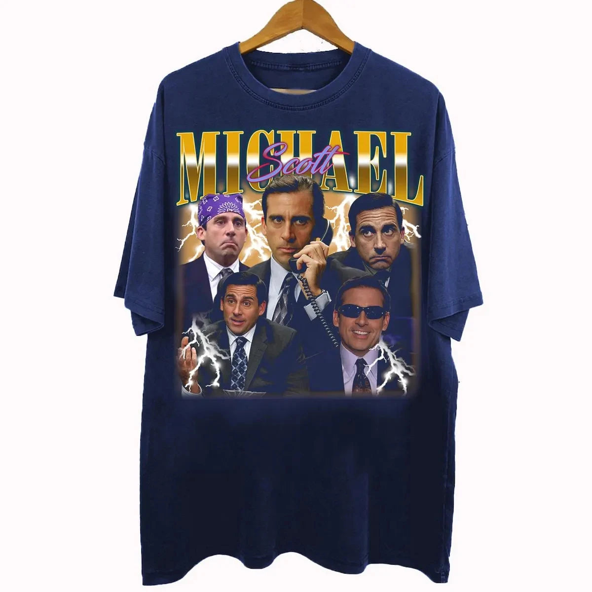 Vintage 90s Bootleg Style Michael Scott T-Shirt The Office TV Series Movie Gifts For Man And Women Unisex T-Shirt