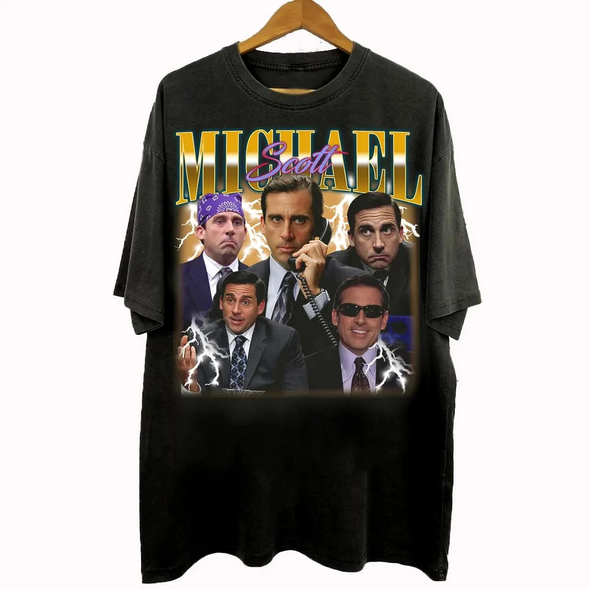 Vintage 90s Bootleg Style Michael Scott T-Shirt The Office TV Series Movie Gifts For Man And Women Unisex T-Shirt