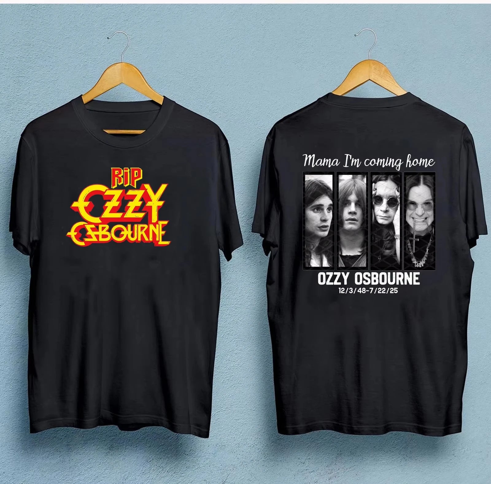 Ozzy Osbourne Memorial Shirt No More Tears 1948¨C2025 Tribute Tee Rock Legend RIP Thank You for Your Memories Cotton T-shirt
