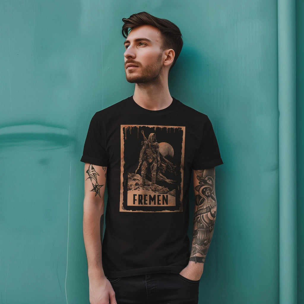 Gothic style Fremen Sentinel Tee  Dune Arrakis Desert Summer Men's and Women's Loose and Breathable T-shirt Top
