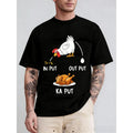 Fun Chicken Farmer T-Shirt Summer Men's and Women's Loose and Breathable cotton T-shirt Top
