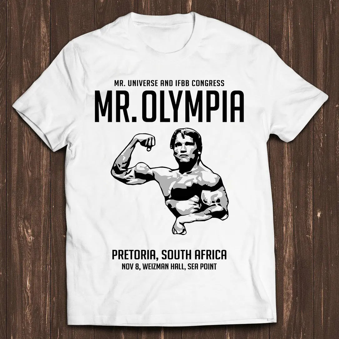 Mr Olympia Arnold Gym Bodybuilding Art Funny Gamer Meme Music Gift Tee T Shirt
