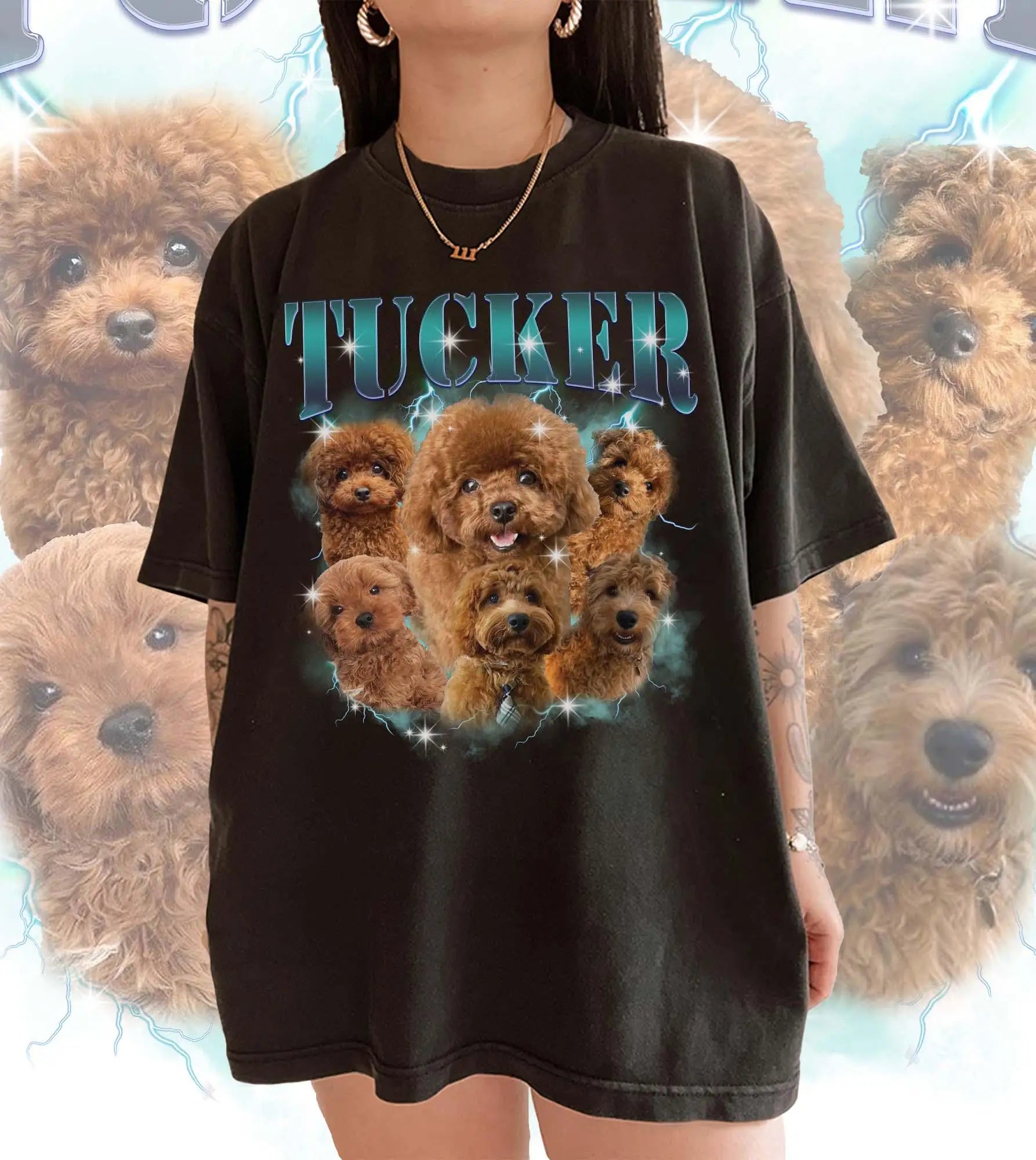 Retro Custom Bootleg Rap Tee Custom Dog Bootleg Shirt Custom Dog Shirt Personalized Dog Bootleg Shirt Custom Dog's Version