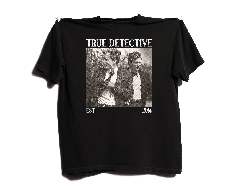 True Detective TV Series Comfort Colors Tee, Retro 90s Shirt Summer Men's and Women's Loose and Breathable T-shirt Top