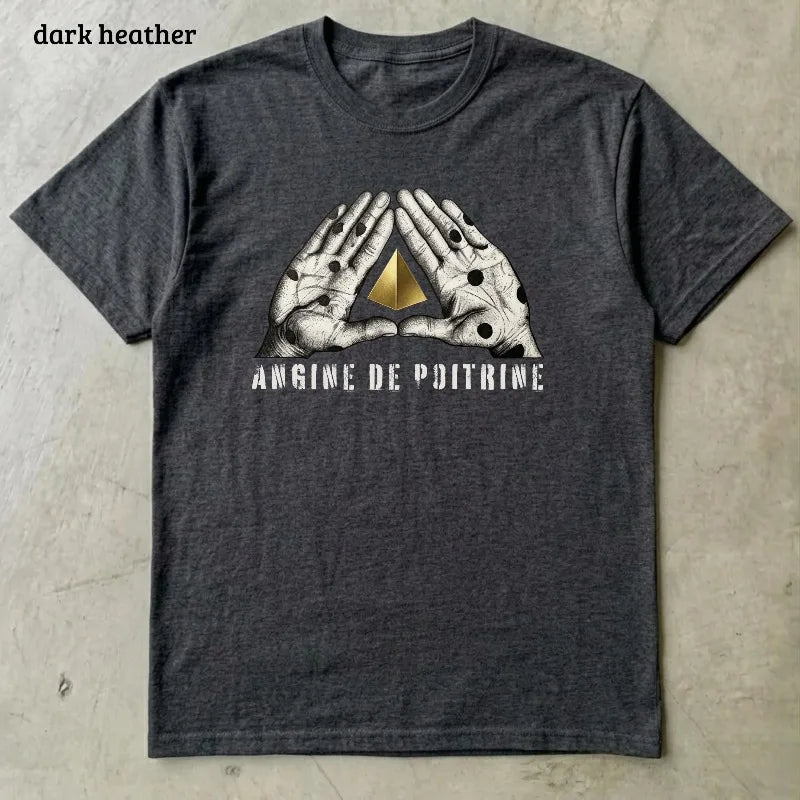 Angine de Poitrine Shirt, Vintage Punk Style, Alt Fashion Gift, Summer Men's and Women's Loose and Breathable T-shirt Top